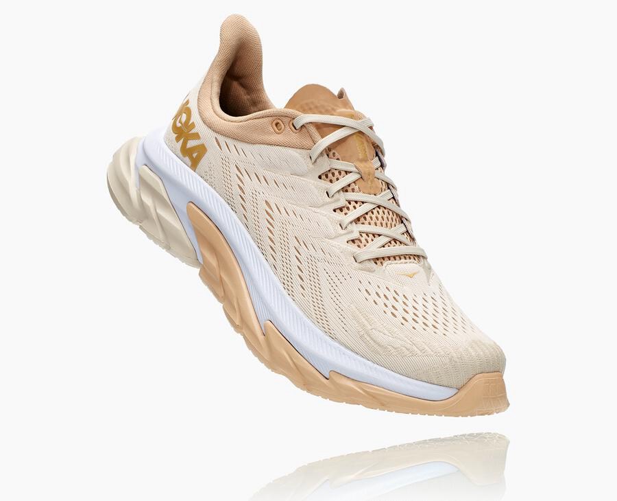 Hoka One One Koşu Ayakkabısı Erkek Bej Rengi - Clifton Edge - ZC7130952